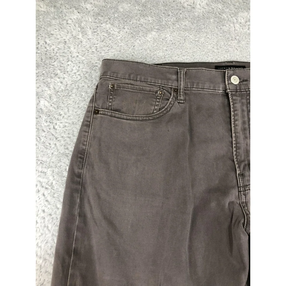 Lucky Brand Jeans Mens 38x30 (Tag 36x30) Brown 121 Slim Straight *Flaw